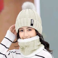 Load image into Gallery viewer, Winter Beanie Hat Scarf Set for Women
