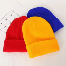 Load image into Gallery viewer, Winter Beanie Hats For Men And Women One Size Beanies Knitted Solid Cool Hat Girls Autumn Female Beanie Warm Comfortable Soft Casual Cap For Cold Weather
