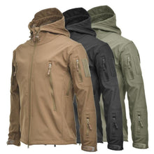 Load image into Gallery viewer, Winter Big Size Men Camouflage Jacket Soft Classic Design Unique Wind &amp; Water-Resistant Jacket Tactical Jacket Men Waterproof Warm Windbreaker Clothing For Men Outdoor Camouflage Hooded Coat
