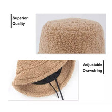 Load image into Gallery viewer, Winter Bucket Hat Women Warm Hats Vintage Faux Fur Fisherman Cap
