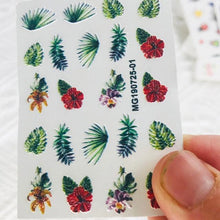 Load image into Gallery viewer, Winter Christmas Acrylic Engraved Nail Sticker Colorful Snow Design Decals Nail Water Slide Decals Nail Art Stickers Decals Christmas Snowflake Bronzing Christmas Slider Nail Art 3D Decals Decoration  Decals Snowflakes Elk Bear Christmas Xmas Stickers
