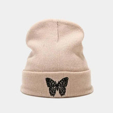 Load image into Gallery viewer, Winter Comfortable Butterfly Warm Caps Soft Elastic Outdoor Elegant Cap For Women And Men Stretchy Cold Weather Caps
