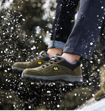 将图片加载到图库查看器，Winter Couple Outdoor Hiking Shoes Winter Warm Men's Shoe Lightweight Non-Slip Sneakers Low Top Walking Shoes For Outdoor Trailing Walking Climbing Running Shoes For Cold Weather
