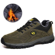 将图片加载到图库查看器，Winter Couple Outdoor Hiking Shoes Winter Warm Men's Shoe Lightweight Non-Slip Sneakers Low Top Walking Shoes For Outdoor Trailing Walking Climbing Running Shoes For Cold Weather
