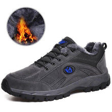将图片加载到图库查看器，Winter Couple Outdoor Hiking Shoes Winter Warm Men's Shoe Lightweight Non-Slip Sneakers Low Top Walking Shoes For Outdoor Trailing Walking Climbing Running Shoes For Cold Weather
