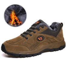 将图片加载到图库查看器，Winter Couple Outdoor Hiking Shoes Winter Warm Men's Shoe Lightweight Non-Slip Sneakers Low Top Walking Shoes For Outdoor Trailing Walking Climbing Running Shoes For Cold Weather
