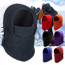 Load image into Gallery viewer, Winter Cycling Cap Fleece Thermal Keep Warm Windproof Cycling Face Mask Balaclava Skiing Fishing Hiking Skating Hat Headwear Fashion Balaclava Shawl Women Winter Hat Soft Knitted Hooded Neck Collar Cap Beanie Hat Warm Scarf Unisex Bonnet Hooded Scarf Hat
