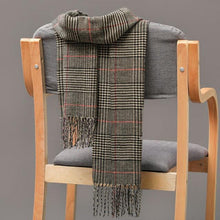 Load image into Gallery viewer, Winter Fashion Outdoor Plaid Soft Scarf Unisex Shawl Scarfs Warm Lightweight Wrap Muffler Elegant Cashmere Hijab Stylish Scarf Tassels For Women Men 185*35cm
