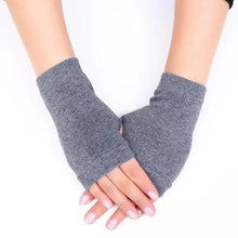 Load image into Gallery viewer, Winter Gloves Female Fingerless Gloves Without Fingers Women Warm Winter Gloves Hand Wrist Warmer For Women Winter Cute Solid Color Half Knitted Wool Gloves
