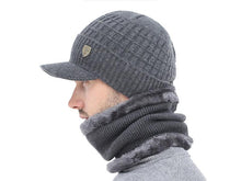 Load image into Gallery viewer, Winter Hat Skellies Beanies Hats Winter Beanies For Men Women Wool Scarf Caps Balaclava Mask Gorgas Bonnet Knitted Hat Set Outdoor Sport Warm Beanies Hat For Men Knitted Hats Bandana Hiking Camping Kid Neck Warmer Cap
