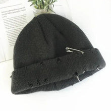 将图片加载到图库查看器，Winter Hat Women Knitted Fashion Warm Thick Hat Autumn Hip Hop Hole Beanies Unisex Basic Cap For Both Men Women Knitted Beanies Fashion Warm Hat
