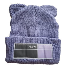Load image into Gallery viewer, Winter Hats for Woman New Beanies Knitted Hat Cute Ear Girls Autumn Female Beanie Caps Warmer Bonnet Casual Cap Winter Beanie Hats for Women Girls Cable Knit Soft Cute Beanie with Double Pompom Ears Detachable Pompom Fur Hat Girls
