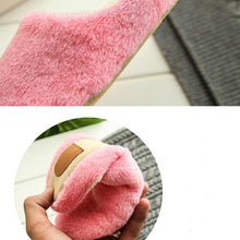 Load image into Gallery viewer, Winter Home Men And Women Solid Color Slippers Fashion Couple Plush Slippers Warm Indoors Bedroom Floor Shoes Warm Cotton Memory Foam Slippers Soft Yarn House Slippers
