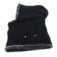 将图片加载到图库查看器，Winter Knitted Hat Beanie Men Beany Skellies Beanies Winter Hats For Women Men Caps Gorgas Bonnet Mask Brand Hats Hooded Cowl Neckerchief with Drawstring Soft Balaclava Pullover Knitted Beanie for Adults Men Women Ski Caps

