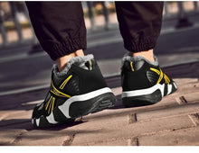 将图片加载到图库查看器，Winter Leather Sneakers Keep Warm Waterproof Mans Sneakers Work Casual Shoes Mens Autumn Anti-slip Leather Lace Up Lightweight Soft Modern Comfortable Classic Walking Sneakers
