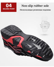 将图片加载到图库查看器，Winter Leather Sneakers Keep Warm Waterproof Mans Sneakers Work Casual Shoes Mens Autumn Anti-slip Leather Lace Up Lightweight Soft Modern Comfortable Classic Walking Sneakers
