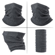 Load image into Gallery viewer, Winter Neck Warmer Gaiter Bandana Mask Tube Scarf Fleece Half Face Cover Sports Thermal Ski Hunting Cycling Snowboard Men Women Mask Headwear Scarf Bandana Hood Half Breathable Dustproof Hang-Ear Cap Bike Headbands Face Cover

