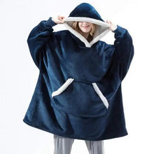 Load image into Gallery viewer, Winter Oversized Wearable Blanket Women Hoodies Sweatshirt TV Blanket With Sleeves Pullover Warm Soft Unisex Hoody Comfortable Sweatshirts For Autumn
