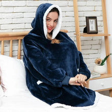 Load image into Gallery viewer, Winter Oversized Wearable Blanket Women Hoodies Sweatshirt TV Blanket With Sleeves Pullover Warm Soft Unisex Hoody Comfortable Sweatshirts For Autumn
