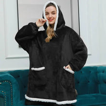 Load image into Gallery viewer, Winter Oversized Wearable Blanket Women Hoodies Sweatshirt TV Blanket With Sleeves Pullover Warm Soft Unisex Hoody Comfortable Sweatshirts For Autumn
