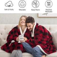 Load image into Gallery viewer, Winter Oversized Wearable Blanket Women Hoodies Sweatshirt TV Blanket With Sleeves Pullover Warm Soft Unisex Hoody Comfortable Sweatshirts For Autumn
