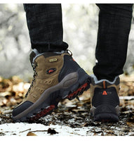 Load image into Gallery viewer, Winter Plush Warm Men's Boots Comfortable Non-slip Hiking Walking Boots Men's Outdoor Hunting Sports Snow Boots Waterproof Lightweight Warm Ankle Booties Comfortable Casual Hiking Boots

