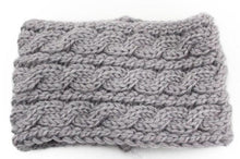 Load image into Gallery viewer, Winter Soft Wool Knit Warm Lightweight Ear Protection Crochet Headbands Elegant Turban Outdoor Sports Headwear Hair Ribbons Hair Accessories For Girl
