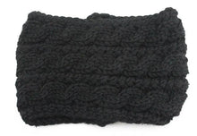 Load image into Gallery viewer, Winter Soft Wool Knit Warm Lightweight Ear Protection Crochet Headbands Elegant Turban Outdoor Sports Headwear Hair Ribbons Hair Accessories For Girl

