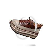 Load image into Gallery viewer, Winter Thich Womans Sneakers Warm Casual Vulcanized Shoes High Platform Boots Lace Up High Top Leather Sneakers Woman High Fashion Thick Soled Sports Walking  Platform Shoes 7CM
