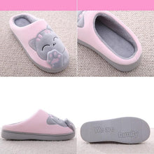 Load image into Gallery viewer, Winter Warm Home Slippers Women Cat Non-Slip Home Shoes Indoor Floor Bedroom Couple Plush House Slippers Comfort Plush Cute House Lucky Cat Warm Indoor Home Shoes
