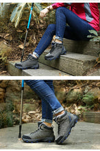 将图片加载到图库查看器，Winter Warm Sports Boots Men's Outdoor Non-Slip Hiking Shoes Men's Women's Sports Boots Hunting Outdoor Walking Lace Up Anti-Slip Ankle Booties Casual Strong Design
