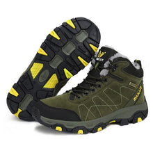 将图片加载到图库查看器，Winter Warm Sports Boots Men's Outdoor Non-Slip Hiking Shoes Men's Women's Sports Boots Hunting Outdoor Walking Lace Up Anti-Slip Ankle Booties Casual Strong Design
