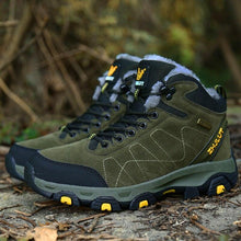 将图片加载到图库查看器，Winter Warm Sports Boots Men's Outdoor Non-Slip Hiking Shoes Men's Women's Sports Boots Hunting Outdoor Walking Lace Up Anti-Slip Ankle Booties Casual Strong Design
