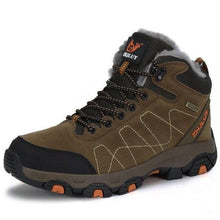 将图片加载到图库查看器，Winter Warm Sports Boots Men's Outdoor Non-Slip Hiking Shoes Men's Women's Sports Boots Hunting Outdoor Walking Lace Up Anti-Slip Ankle Booties Casual Strong Design

