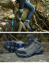 将图片加载到图库查看器，Winter Warm Sports Boots Men's Outdoor Non-Slip Hiking Shoes Men's Women's Sports Boots Hunting Outdoor Walking Lace Up Anti-Slip Ankle Booties Casual Strong Design
