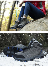 将图片加载到图库查看器，Winter Warm Sports Boots Men's Outdoor Non-Slip Hiking Shoes Men's Women's Sports Boots Hunting Outdoor Walking Lace Up Anti-Slip Ankle Booties Casual Strong Design
