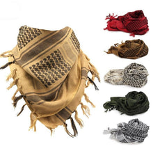 Load image into Gallery viewer, Winter Warm Unisex Fashion Lightweight Military Men Scarves Arab Tactical Desert Army Keffiyeh Scarf Military Scarves Shemagh Palestine Islamic Multifunction Tactical cotton head Scarf square Arabic Keffiyeh Wrap Bandana Women Men
