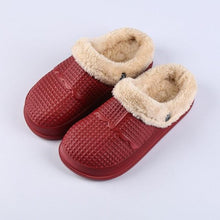 Load image into Gallery viewer, Winter Women's Slippers Warm Clogs Sandals Waterproof Slippers For Women Waterproof Slippers Fur Lined Clogs Winter Garden Shoes Warm House Family Women Shoes

