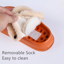 Load image into Gallery viewer, Winter Women's Slippers Warm Clogs Sandals Waterproof Slippers For Women Waterproof Slippers Fur Lined Clogs Winter Garden Shoes Warm House Family Women Shoes
