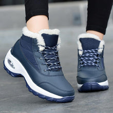 Load image into Gallery viewer, Winter Women's Sneakers Fashion Breathable Casual Running Winter Warm Anti-Slip Soft Sole Warm Fur Lined Winter Womens High Heels Sneakers
