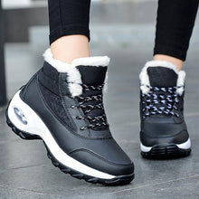 Load image into Gallery viewer, Winter Women's Sneakers Fashion Breathable Casual Running Winter Warm Anti-Slip Soft Sole Warm Fur Lined Winter Womens High Heels Sneakers
