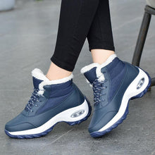 Load image into Gallery viewer, Winter Women's Sneakers Fashion Breathable Casual Running Winter Warm Anti-Slip Soft Sole Warm Fur Lined Winter Womens High Heels Sneakers

