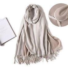 Load image into Gallery viewer, Winter Women Scarf Fashion Solid Soft  Scarves For Lady Shawls Wrap Casual Wear Travel Friendly For Winter Fall Winter Classic Warm Soft Chunky Warm Scarves Wrap Scarf
