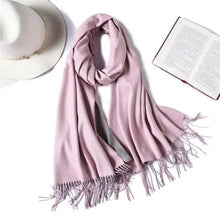Load image into Gallery viewer, Winter Women Scarf Fashion Solid Soft  Scarves For Lady Shawls Wrap Casual Wear Travel Friendly For Winter Fall Winter Classic Warm Soft Chunky Warm Scarves Wrap Scarf
