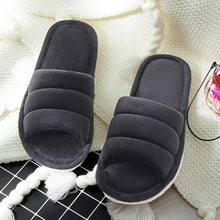 Load image into Gallery viewer, Winter Women Slippers Home Soft Slippers Flip Flops Plush Warm Hotel Sandals Anti Skid Bedroom Memory Foam Slippers Comfy Slip-On House Shoes With Anti-Skid Sole
