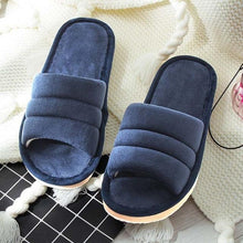 Load image into Gallery viewer, Winter Women Slippers Home Soft Slippers Flip Flops Plush Warm Hotel Sandals Anti Skid Bedroom Memory Foam Slippers Comfy Slip-On House Shoes With Anti-Skid Sole
