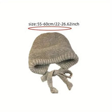 Load image into Gallery viewer, Winter Wool Knitted Hat Unisex Winter Striped Beanie with Ear Flaps
