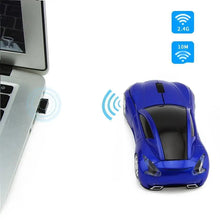 Load image into Gallery viewer, Wireless Black Sports Car USB Mouse Design Computer 1600 DPI Mouse Mini Ergonomic Gaming Mouse For Laptop And Computer 2.4Ghz
