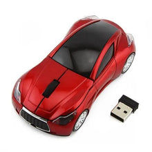 Load image into Gallery viewer, Wireless Black Sports Car USB Mouse Design Computer 1600 DPI Mouse Mini Ergonomic Gaming Mouse For Laptop And Computer 2.4Ghz
