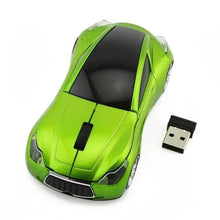 Load image into Gallery viewer, Wireless Black Sports Car USB Mouse Design Computer 1600 DPI Mouse Mini Ergonomic Gaming Mouse For Laptop And Computer 2.4Ghz
